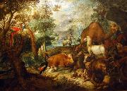 Roelant Savery Noah's Ark. oil on canvas